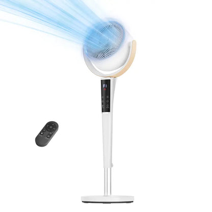 Bedroom floor fan, 20-decibel DC air circulator fan