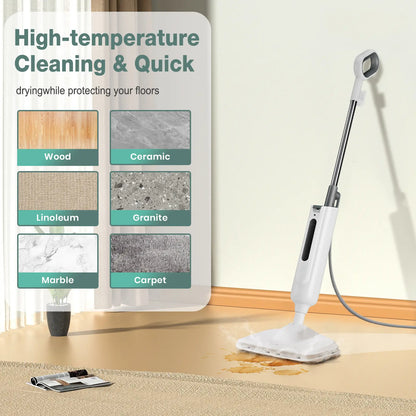 Portable floor cleaner, suitable for hardwood/tile/laminate/carpet floors