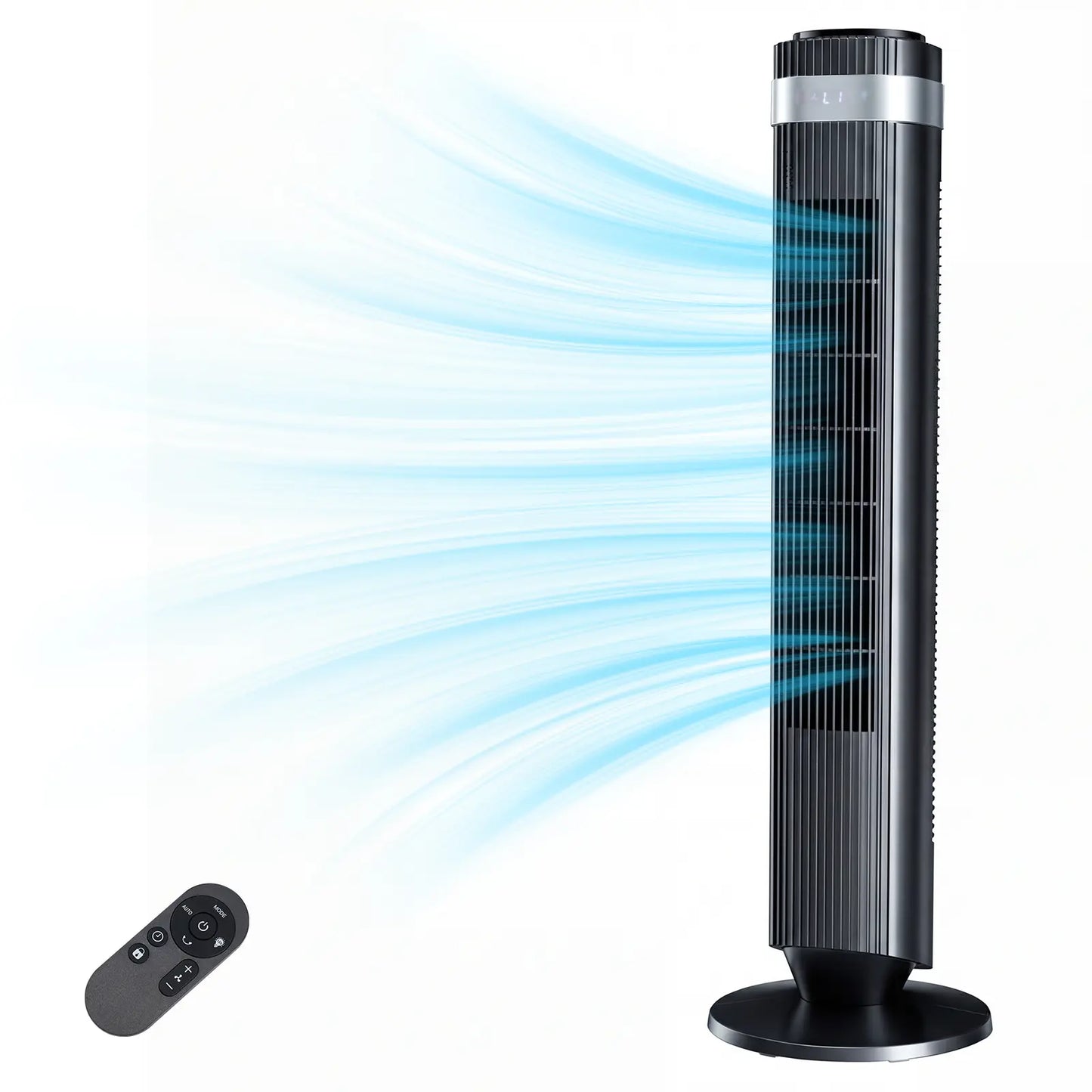 Tower fan for bedrooms, 28dB silent floor fan, suitable for home and office use.