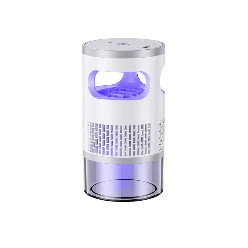 Indoor insect killer with light and suction cup, suitable for home use.