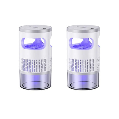 Indoor insect killer with light and suction cup, suitable for home use.